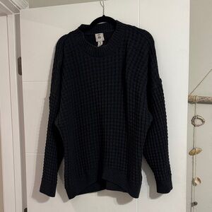BDG Waffles Charcoal Crewneck Sweater